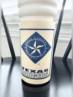VINTAGE 1996 Betras Plastics Texas Rangers Tall Tumbler Cup MLB Collectible